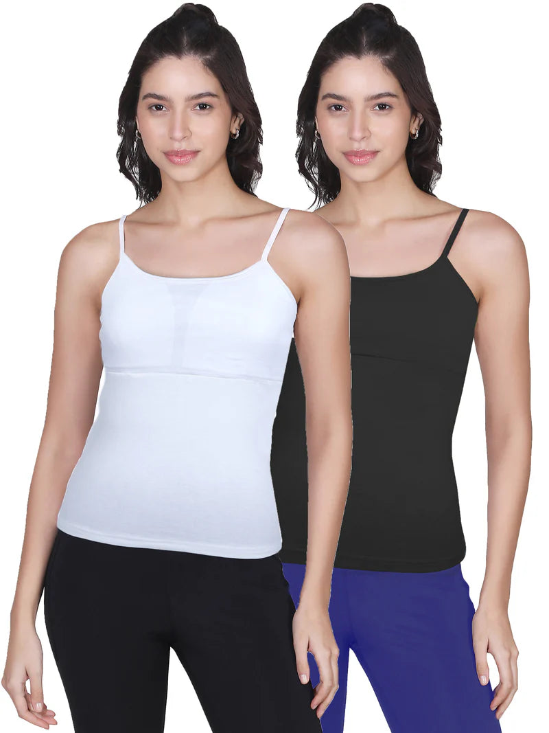 Shaper for a flat stomach and hourglass figure​ High Coverage Cotton Padded Camisole