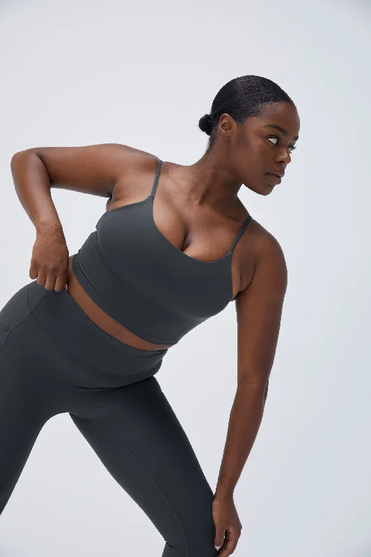 wireless women sport bra for comfort Ultimate Tank Bra - Graphite Grey