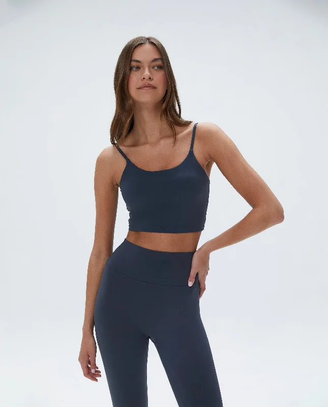 medium impact compression women sport bra Ultimate Tank Bra - Midnight Blue