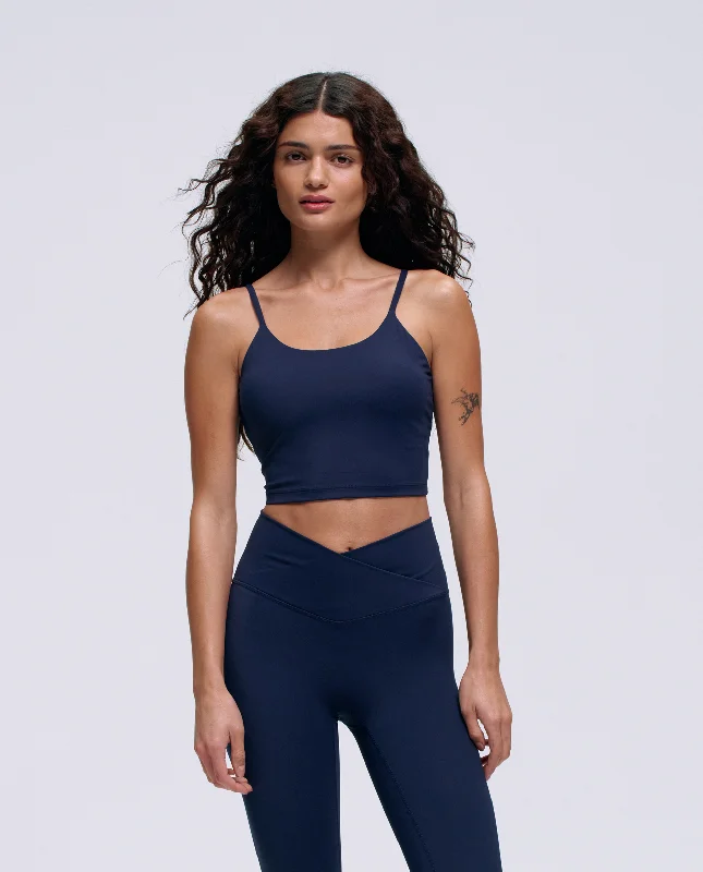 hand - made women sport bra for unique craftsmanship Ultimate Tank Bra - Navy Blue