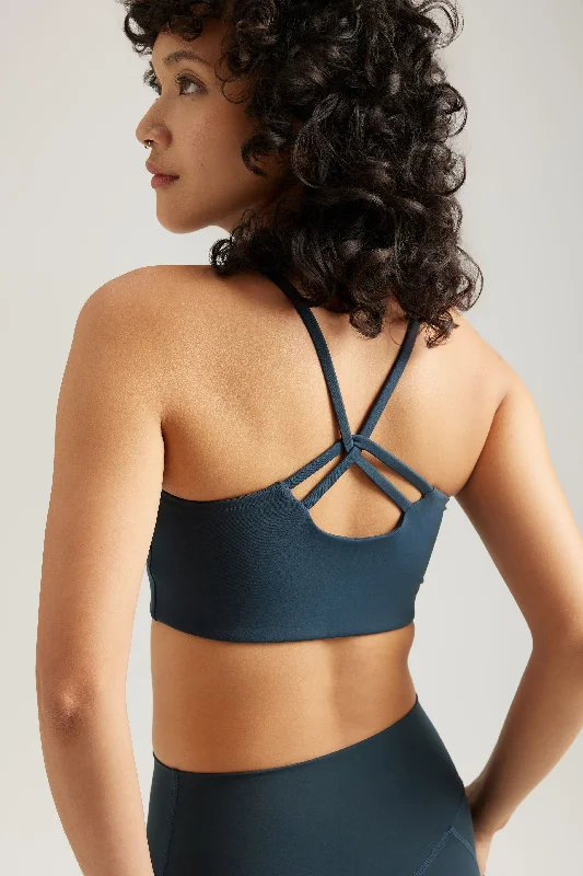 low impact women sport bra for yoga Wispy Bra in Pine