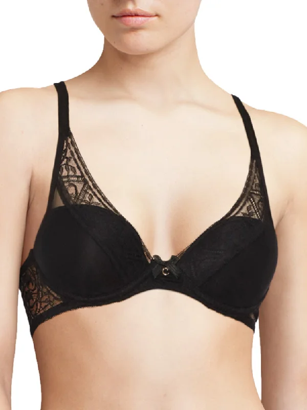 underwire women T Shirt Bras for added support Alto Plunge T-Shirt Bra - Black