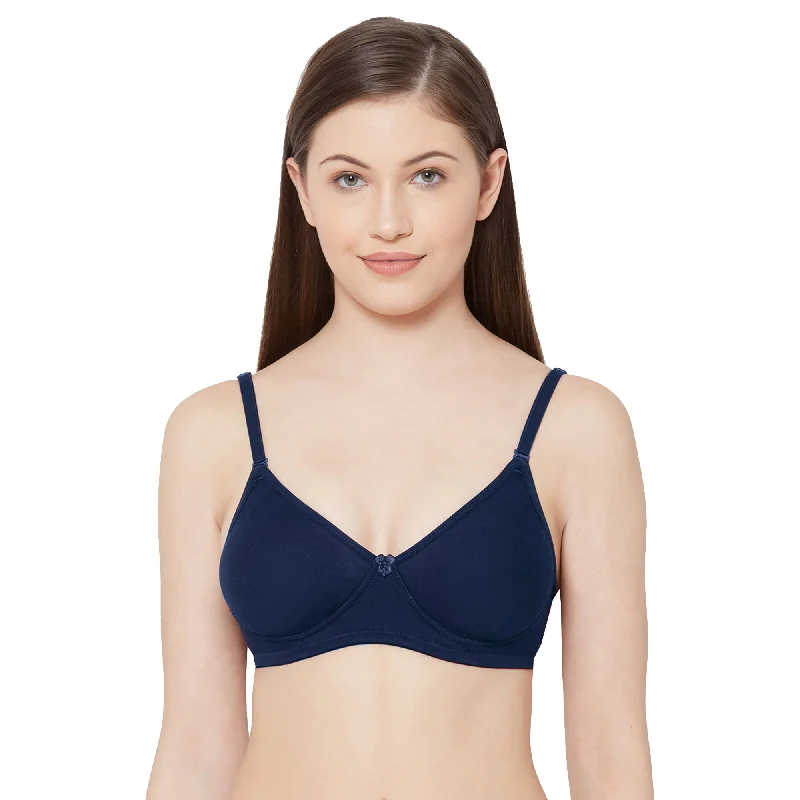 plunge neck women T Shirt Bras for low cut tops 1030-Cotton Basics Plain Soft Padded T-Shirt Bra Navy Blue plunge neck women T Shirt Bras for low cut tops 1030-Cotton Basics Plain Soft Padded T-Shirt Bra Navy Blue