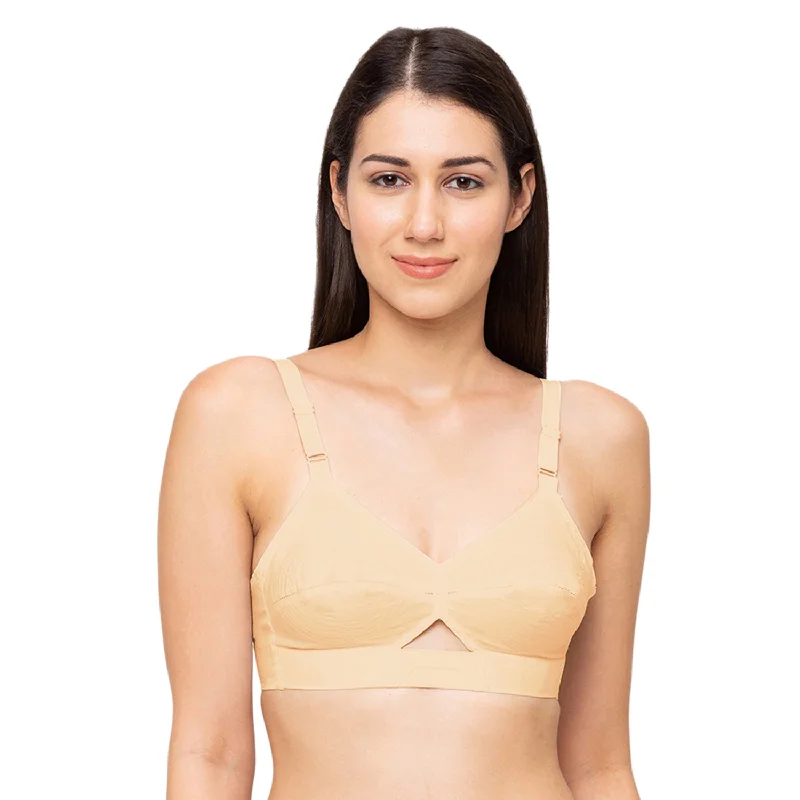 Austin-Cotton Plain Bra Skin