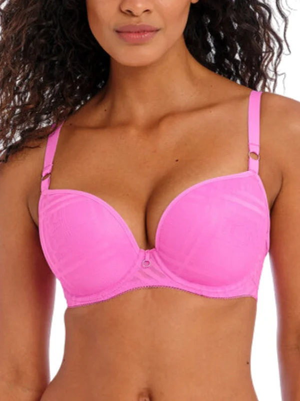 breathable women T Shirt Bras in hot weather Fatale Moulded Plunge T-Shirt Bra - Candy Blossom breathable women T Shirt Bras in hot weather Fatale Moulded Plunge T-Shirt Bra - Candy Blossom