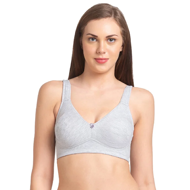 designer women T Shirt Bras with unique styles Rose - Non Padded Solid Minimizer Bra Grey designer women T Shirt Bras with unique styles Rose - Non Padded Solid Minimizer Bra Grey