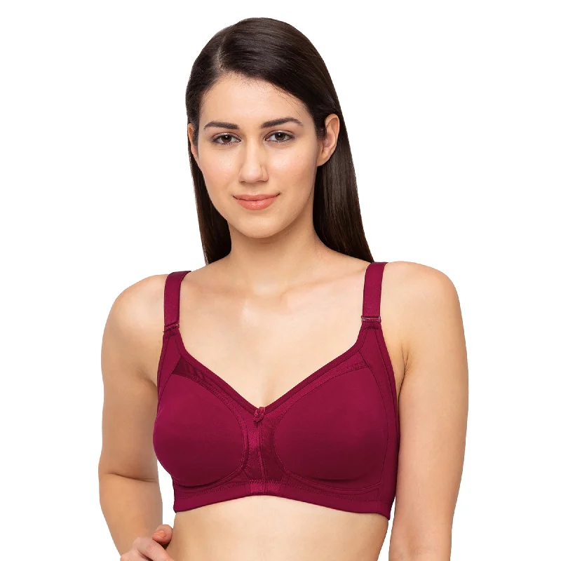 luxury brand women T Shirt Bras for high quality Shrishti -Plain Non Padded Full Cup Bra Maroon luxury brand women T Shirt Bras for high quality Shrishti -Plain Non Padded Full Cup Bra Maroon