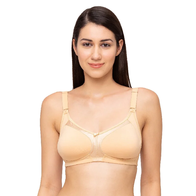 seamless cup women T Shirt Bras for a smooth look Shrishti-Plain Non Padded Full Cup Bra Skin seamless cup women T Shirt Bras for a smooth look Shrishti-Plain Non Padded Full Cup Bra Skin