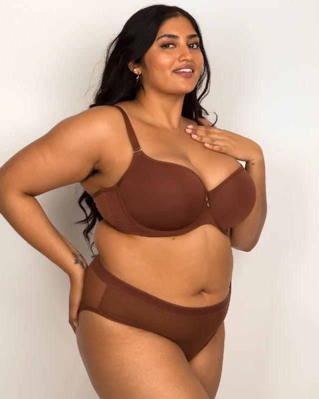 travel friendly women T Shirt Bras for easy packing Tulip Smooth T-Shirt Bra - Chocolate Nude travel friendly women T Shirt Bras for easy packing Tulip Smooth T-Shirt Bra - Chocolate Nude