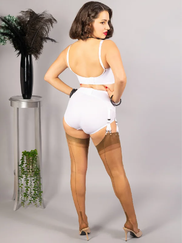 Anti - static stockings to prevent static cling Cuban Heel Fully Fashioned Stockings H2034 Anti - static stockings to prevent static cling Cuban Heel Fully Fashioned Stockings H2034