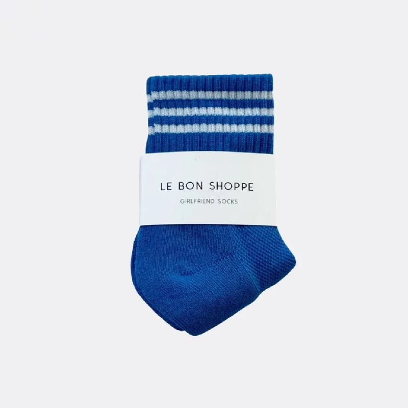 Women's cotton blend socks for breathability Girlfriend Socks (Royal Blue)