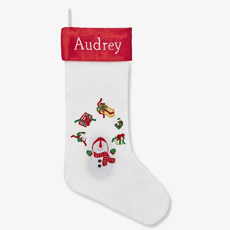 Dance - wear stockings for performances Juggling Snowman Stocking (Winter Joys Collection) Dance - wear stockings for performances Juggling Snowman Stocking (Winter Joys Collection)