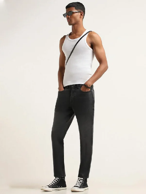Women's pants for business trips Bootcut women jeans to complement various shoe styles Nuon Black Slim - Fit Mid - Rise Jeans