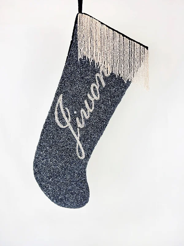 White stockings for a pure and innocent aesthetic Personalized Christmas Stockings with Custom Name White stockings for a pure and innocent aesthetic Personalized Christmas Stockings with Custom Name