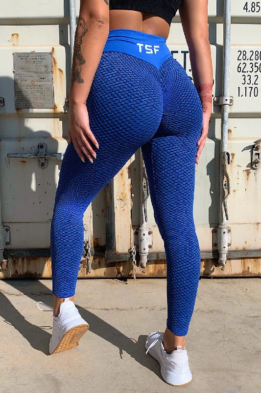 Women's Tights with Rhinestones Phoenix Tights - Blue