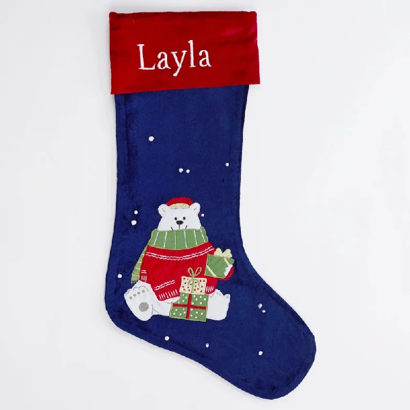 Party stockings for a night out Polar Bear Luxe Stocking