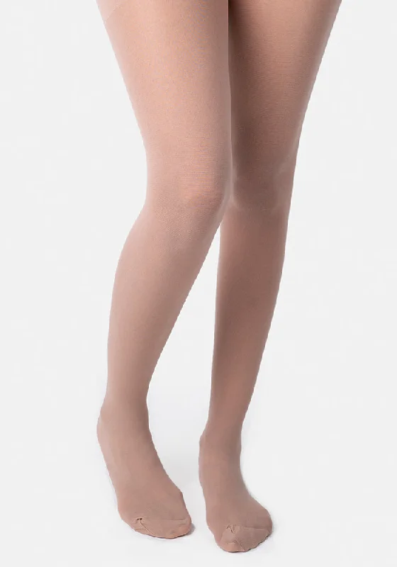 Tights with Cut-Outs for Women Premium 30 Denier Sheer Tights Nude