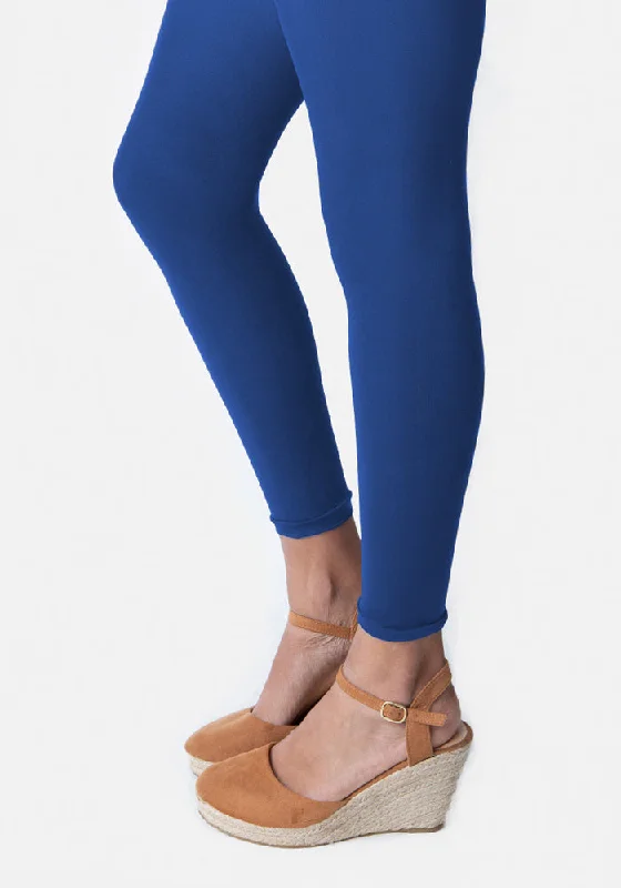 Polka Dot Tights for Women Premium 50 Denier Footless Tights Surf