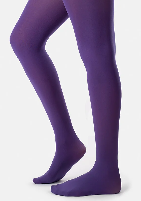 Tights with Geometric Patterns Premium 50 Denier Tights Petunia