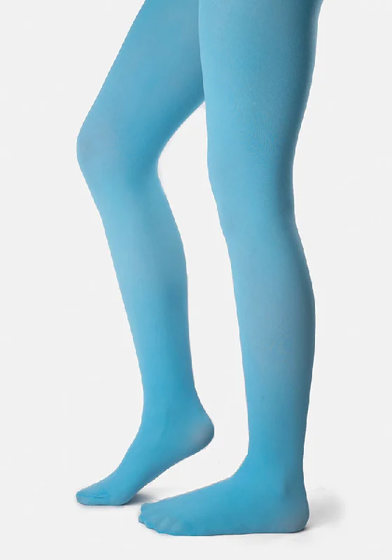 Lace Tights for Women Premium 50 Denier Tights Powder Blue