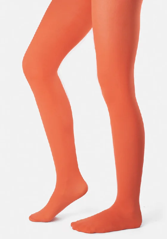 Sparkle Tights for Parties Premium 50 Denier Tights Pumpkin