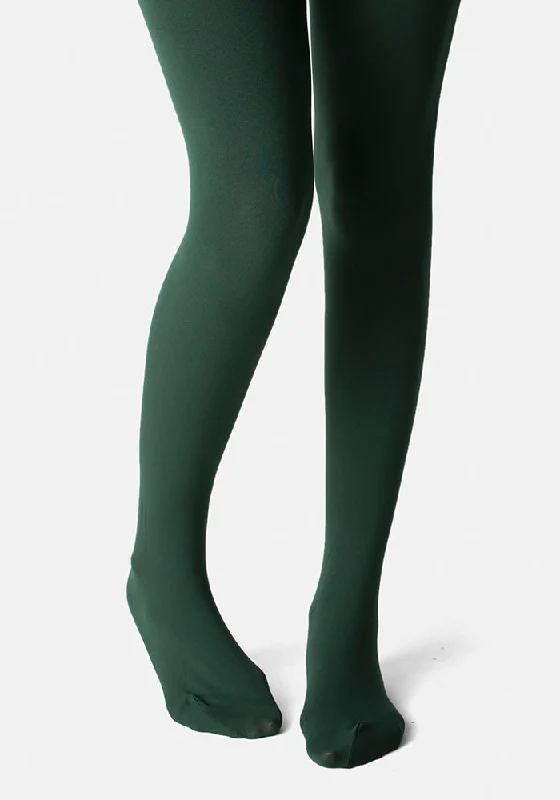 Women's Maternity Tights Premium 80 Denier Tights Forest Green