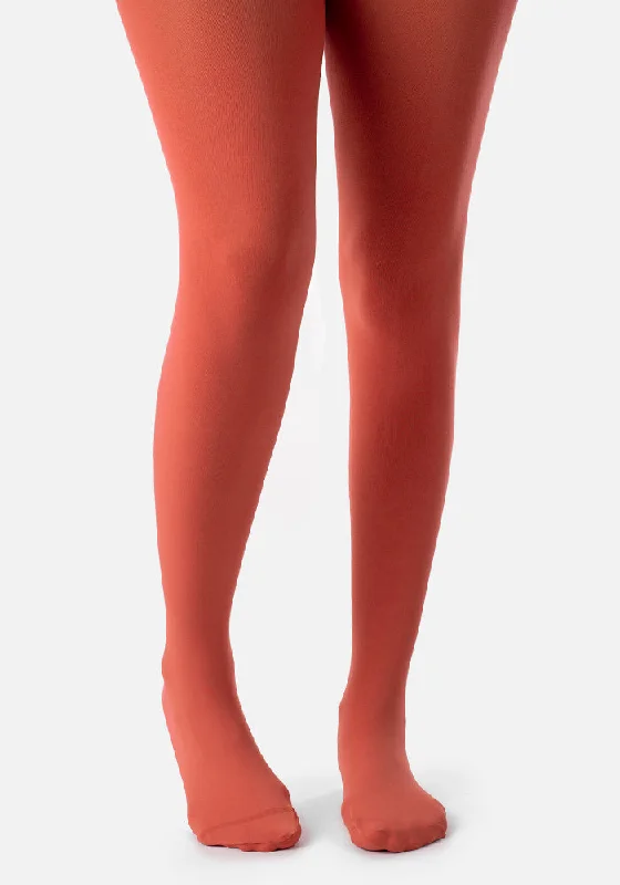 Embellished Tights for Women Premium 80 Denier Tights Pumpkin