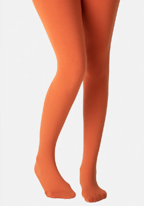 Footless Tights for Women Premium 80 Denier Tights Rust