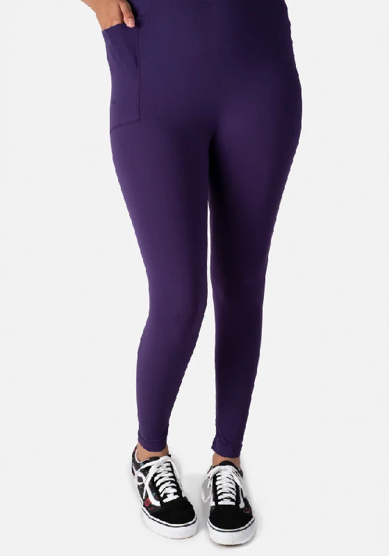 Eco-Friendly Tights for Women Purple Popsy Longpops