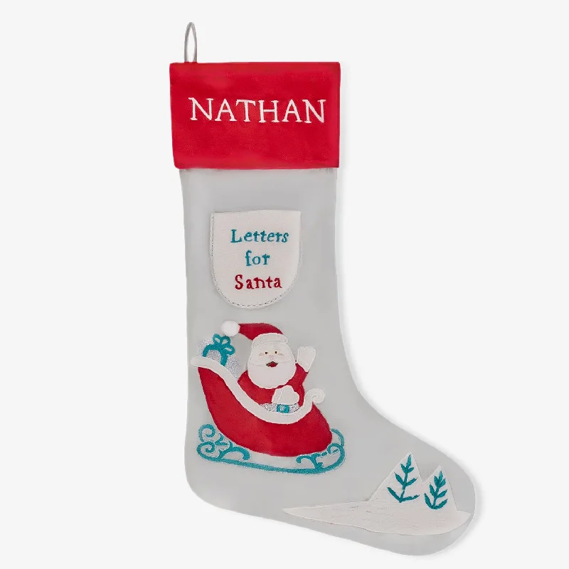 Women's sheer stockings with a fishnet pattern Santa'S Sleigh Luxe Stocking