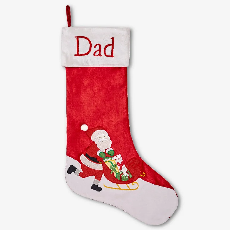 Ruffled - edge stockings for a playful look Sleigh Ride Stocking (Winter Joys Collection)