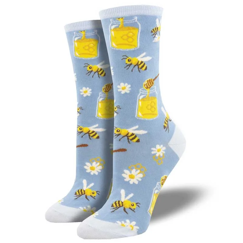 Women's arch - support socks for better comfort 'Bee My Honey' Women's printed socks Women's arch - support socks for better comfort 'Bee My Honey' Women's printed socks