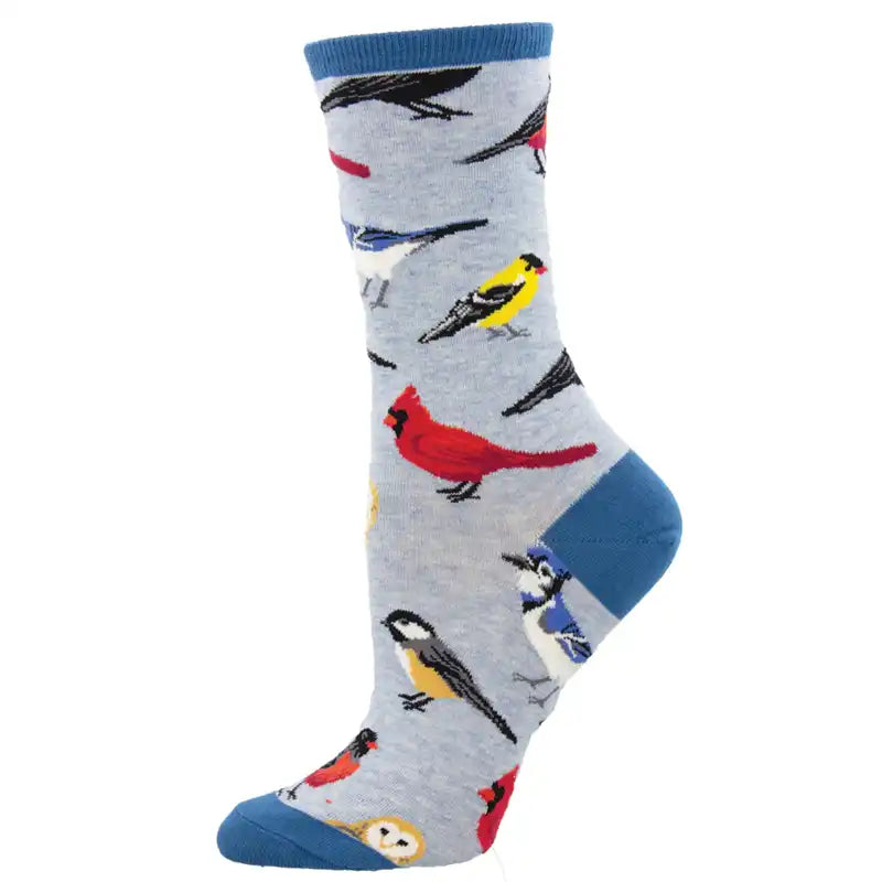 Women's cashmere - blend socks for extra softness 'Bird is the word' Women's printed socks