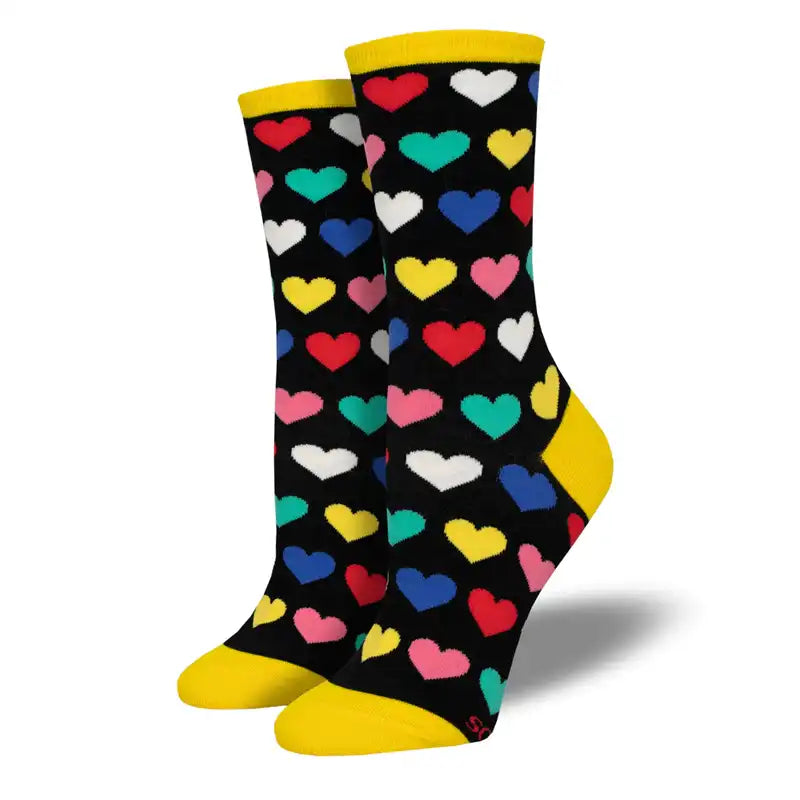 Women's anti - odor socks for long - day freshness 'Heart to Heart' Women's printed socks Women's anti - odor socks for long - day freshness 'Heart to Heart' Women's printed socks