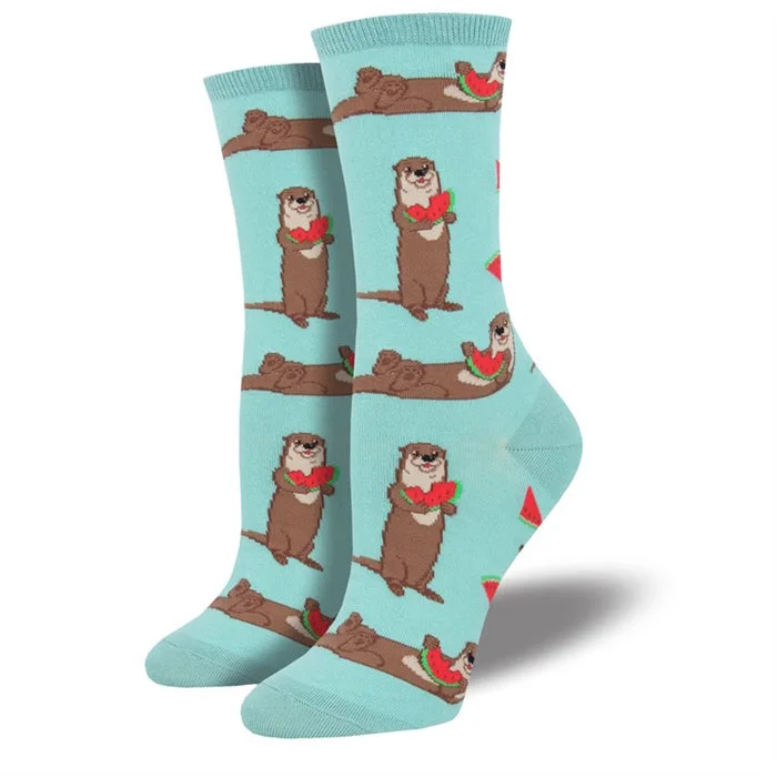 Women's thermal socks for cold weather 'Ottermelon' Women's printed socks