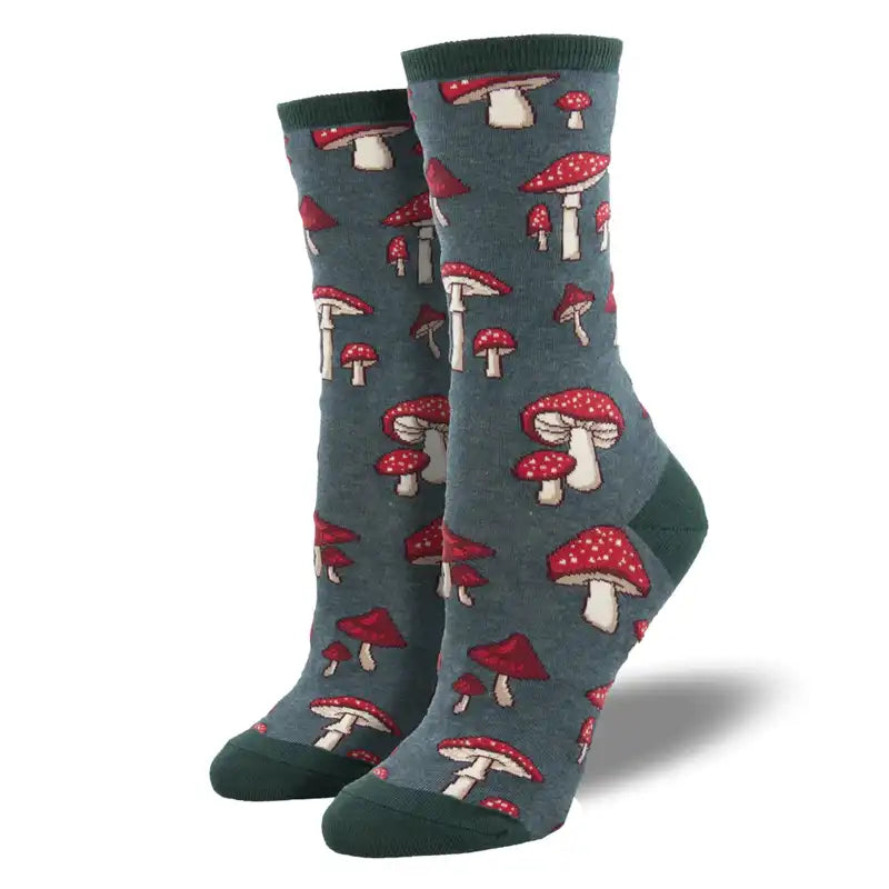 Women's cashmere - blend socks for extra softness 'Pretty Fly for a Fungi' Women's printed socks Women's cashmere - blend socks for extra softness 'Pretty Fly for a Fungi' Women's printed socks