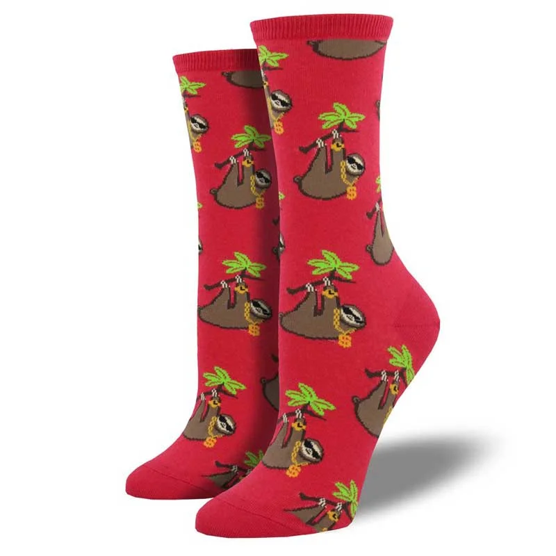 Women's quick - dry socks for water activities 'Sloth Bling' Women's printed socks