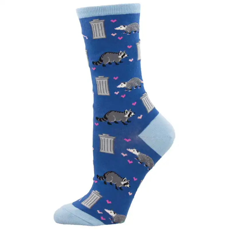 Women's cable - knit ankle socks for a cozy style 'Trashy love' Women's printed socks