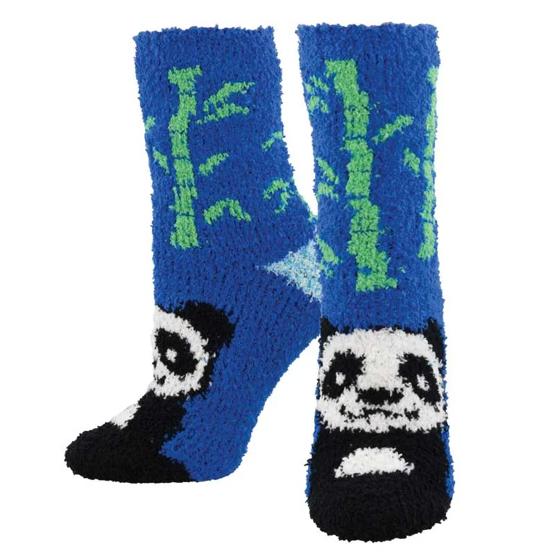 Women's thermal socks for cold weather 'Panda Bear Socks' Printed Plush Women's Socks