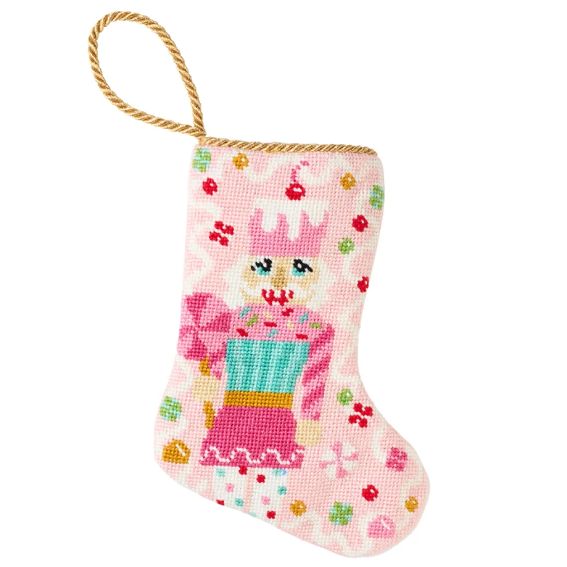 Washable stockings for easy maintenance Sugary Sweet Nutcracker in Pink Bauble Stocking Washable stockings for easy maintenance Sugary Sweet Nutcracker in Pink Bauble Stocking