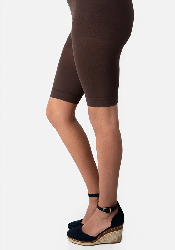 Women's Tights for Evening Wear Underpops Anti Chafing Shorts Chocolate