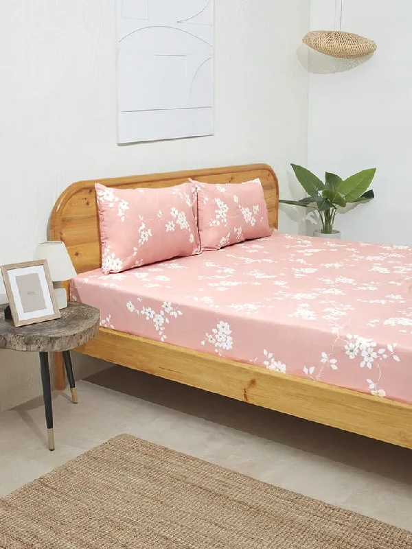 Women's pants for music festivals Ripped women jeans for a rebellious and fashion - forward style Westside Home Pink Cherry Blossom Double Bed Flat Sheet and Pillowcase Set