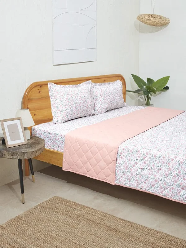 Women's paisley bohemian pants Embroidered women jeans with intricate patterns Westside Home Pink Ditsy Floral Printed Double Comforter