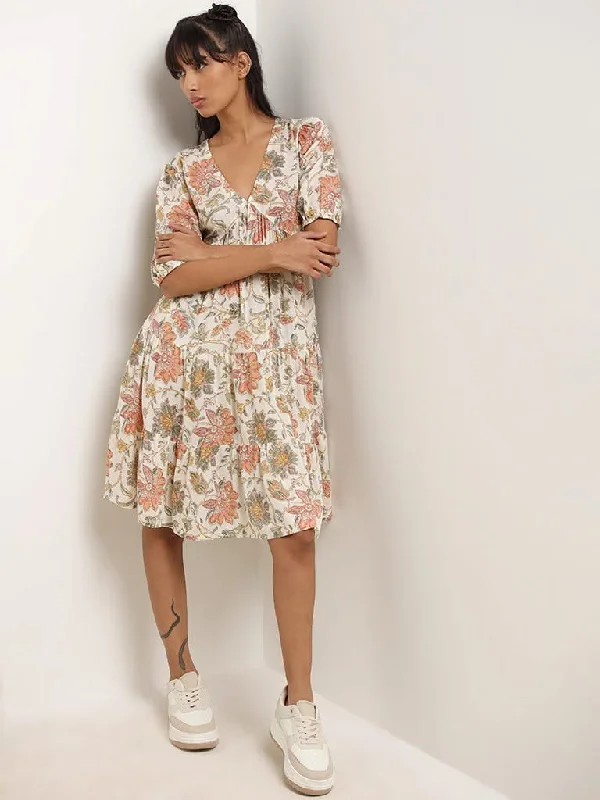 Women's senior - friendly lounge pants Embroidered women jeans with intricate patterns Bombay Paisley Off-White Floral Cotton Dress Women's senior - friendly lounge pants Embroidered women jeans with intricate patterns Bombay Paisley Off-White Floral Cotton Dress