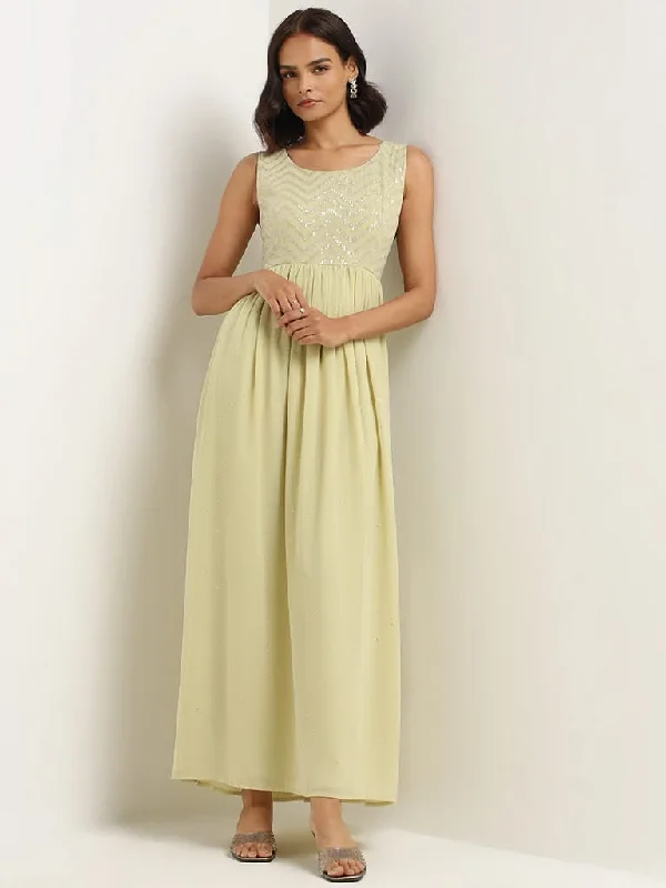 Women's skinny jeans pants High - waisted women jeans for a flattering silhouette Vark Green Embroidered Dress