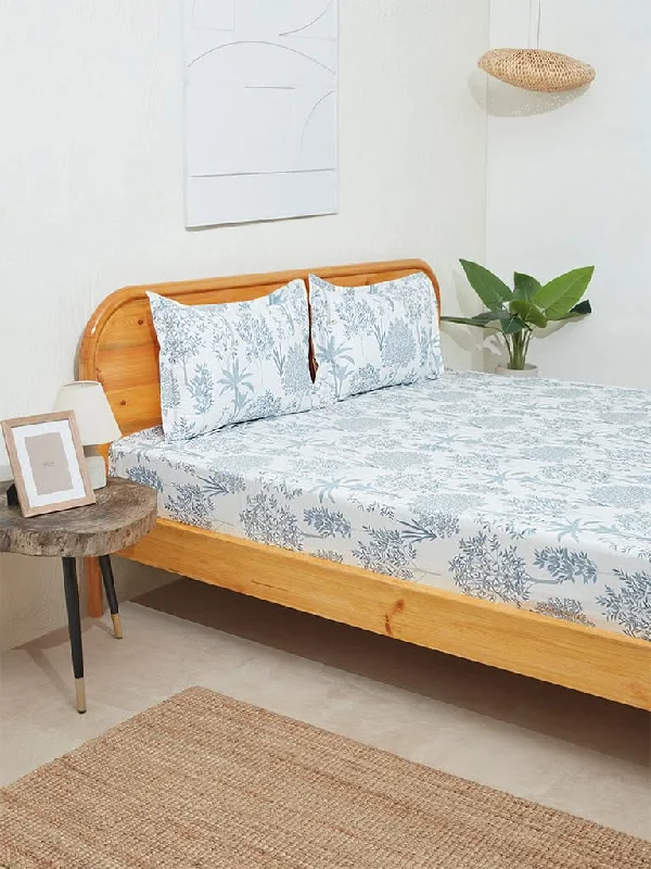 Women's pants for beach parties Straight - leg women jeans with a classic and timeless appeal Westside Home Dusty Blue Toile Design King Bed Flat Sheet and Pillowcase Set