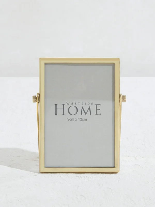 Women's elastic - waist lounge pants Acid - wash women jeans with a retro finish Westside Home Gold Metal Photo Frame