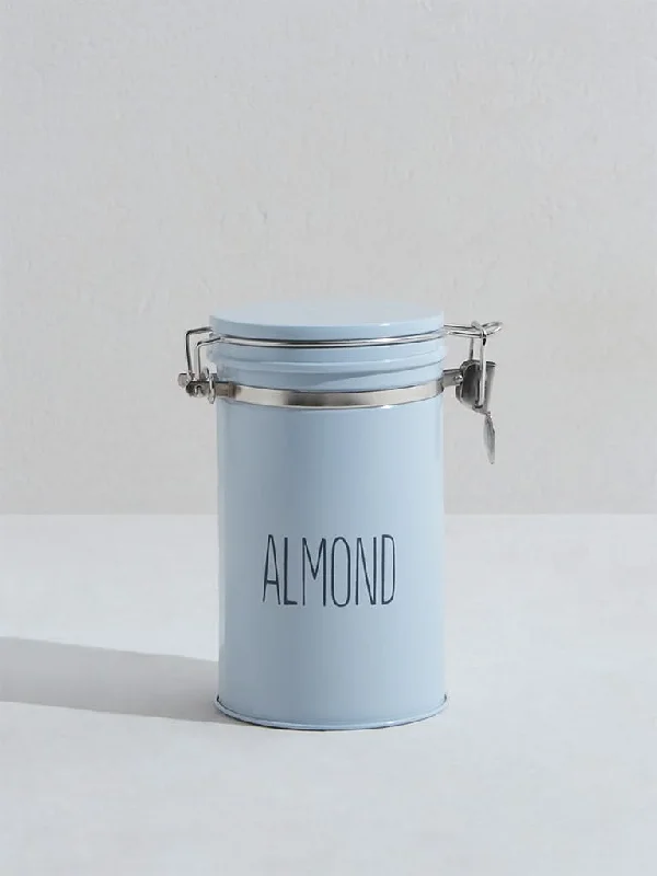 Women's pants with reflective strips Acid - wash women jeans with a retro finish Westside Home Light Blue Almond Canister
