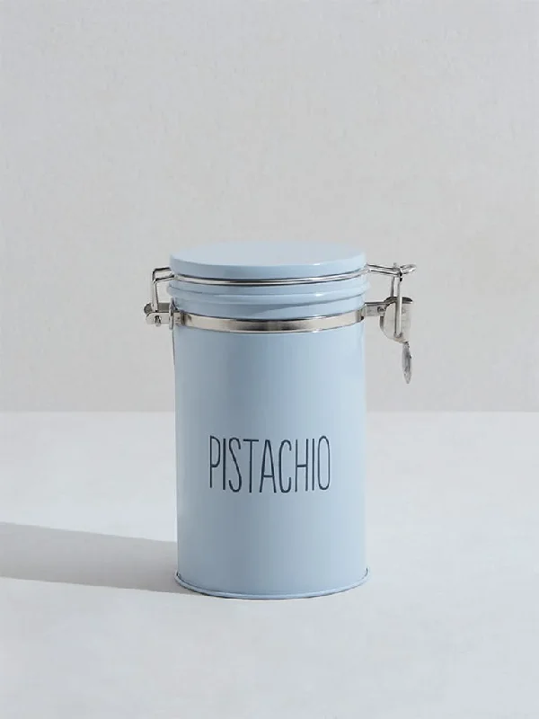 Women's designer brand pants High - rise flare women jeans for a 70s - inspired look Westside Home Light Blue Pistachios Canister