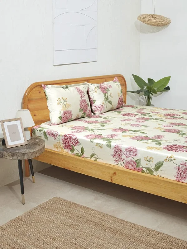 Women's pants for theme park visits Mom jeans for a nostalgic and casual look Westside Home Multicolour Hydrangea Design King Bed Flat Sheet and Pillowcase Set
